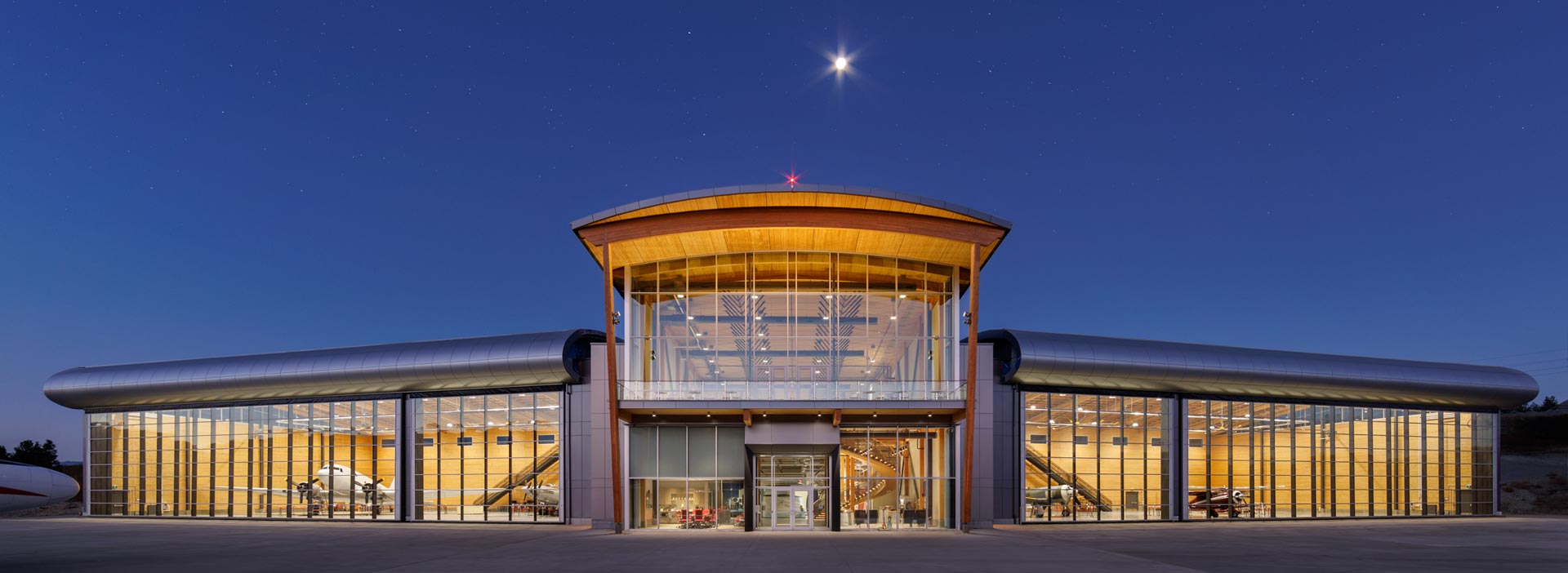 BC Aviation Museum uses timber in aircraft inspired building design